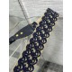 Replica Dior Shoulder Strap with Ring Oblique Embroidery Blue Replica Dior Shoulder Strap with Ring Oblique Embroidery Blue