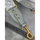 Fake Dior Shoulder Strap with Ring Oblique Embroidery Gray Replica Fake Dior Shoulder Strap with Ring Oblique Embroidery Gray Replica
