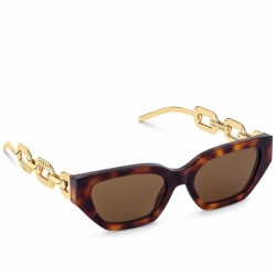 Fake Louis Vuitton Tortoise LV Edge Sunglasses Z1474E Replica