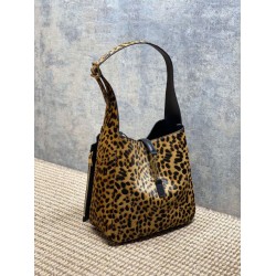 Top Replica YSL Saint Laurent Jamie Shoulder Bag, Size 5 to 7, Small/Medium, Leopard Print Ponyskin