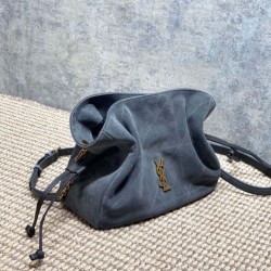 Top Replica YSL Saint Laurent Jamie Shoulder Bag, Gray Suede