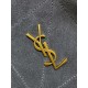 Super Clone Replica YSL Saint Laurent Jamie Shoulder Bag, Gray Suede Top Replica YSL Saint Laurent Jamie Shoulder Bag, Gray Suede