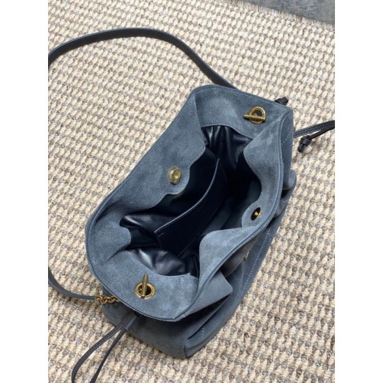 Super Clone Replica YSL Saint Laurent Jamie Shoulder Bag, Gray Suede Top Replica YSL Saint Laurent Jamie Shoulder Bag, Gray Suede