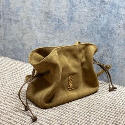 Super Clone Replica YSL Saint Laurent Jamie Shoulder Bag, Gold Leaf Suede Top Replica YSL Saint Laurent Jamie Shoulder Bag, Gold Leaf Suede