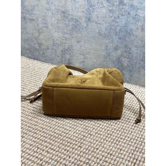 Super Clone Replica YSL Saint Laurent Jamie Shoulder Bag, Gold Leaf Suede Top Replica YSL Saint Laurent Jamie Shoulder Bag, Gold Leaf Suede