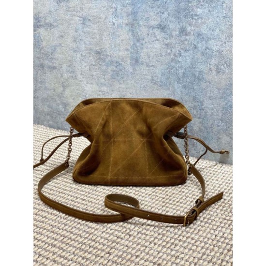 Super Clone Replica YSL Saint Laurent Jamie Shoulder Bag, Caramel Suede Top Replica YSL Saint Laurent Jamie Shoulder Bag, Caramel Suede