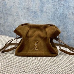 Top Replica YSL Saint Laurent Jamie Shoulder Bag, Caramel Suede