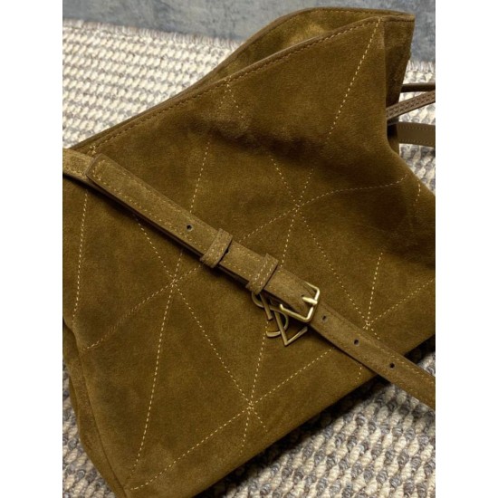Super Clone Replica YSL Saint Laurent Jamie Shoulder Bag, Caramel Suede Top Replica YSL Saint Laurent Jamie Shoulder Bag, Caramel Suede