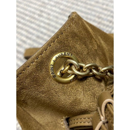 Super Clone Replica YSL Saint Laurent Jamie Shoulder Bag, Caramel Suede Top Replica YSL Saint Laurent Jamie Shoulder Bag, Caramel Suede