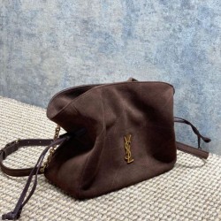 Top Replica YSL Saint Laurent Jamie Shoulder Bag, Coffee Suede