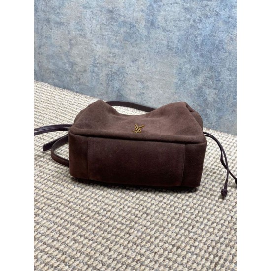 Super Clone Replica YSL Saint Laurent Jamie Shoulder Bag, Coffee Suede Top Replica YSL Saint Laurent Jamie Shoulder Bag, Coffee Suede