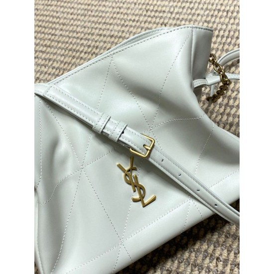 Super Clone Replica YSL Saint Laurent Jamie Shoulder Bag, White Top Replica YSL Saint Laurent Jamie Shoulder Bag, White