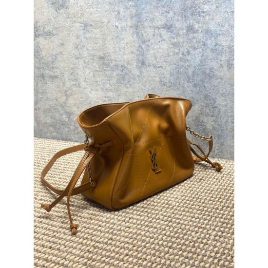 Super Clone Replica YSL Saint Laurent Jamie Shoulder Bag, Brown Top Replica YSL Saint Laurent Jamie Shoulder Bag, Brown