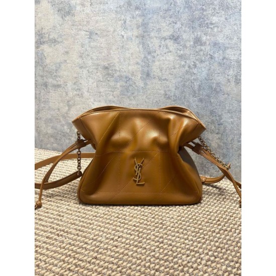 Super Clone Replica YSL Saint Laurent Jamie Shoulder Bag, Brown Top Replica YSL Saint Laurent Jamie Shoulder Bag, Brown