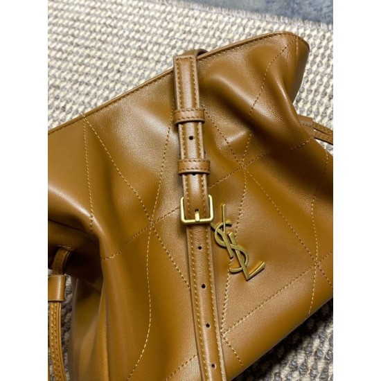 Super Clone Replica YSL Saint Laurent Jamie Shoulder Bag, Brown Top Replica YSL Saint Laurent Jamie Shoulder Bag, Brown
