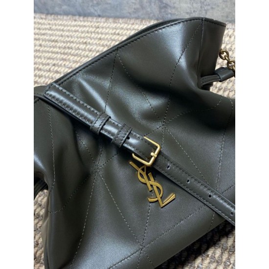 Super Clone Replica YSL Saint Laurent Jamie Shoulder Bag, Moss Green Top Replica YSL Saint Laurent Jamie Shoulder Bag, Moss Green