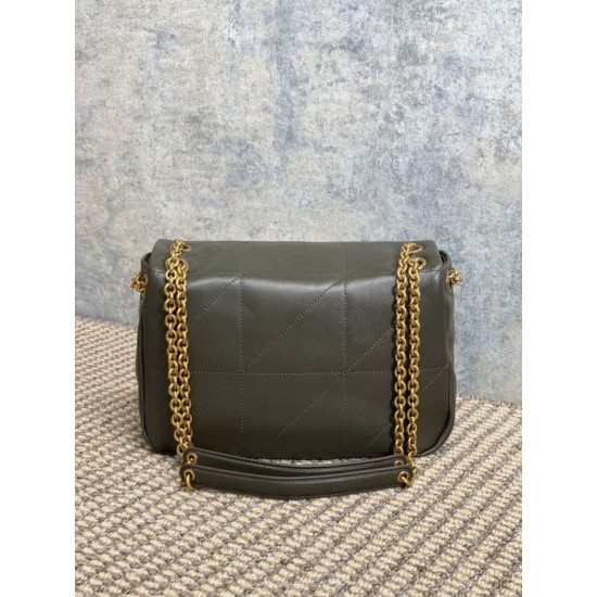 Top Replica YSL Saint Laurent Small Jamie Shoulder Bag, 4.3 Moss Green