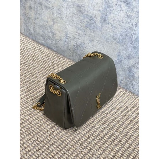 Top Replica YSL Saint Laurent Small Jamie Shoulder Bag, 4.3 Moss Green