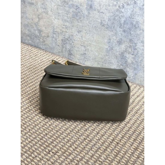 Top Replica YSL Saint Laurent Small Jamie Shoulder Bag, 4.3 Moss Green