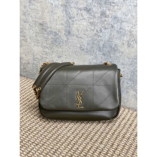 Top Replica YSL Saint Laurent Small Jamie Shoulder Bag, 4.3 Moss Green