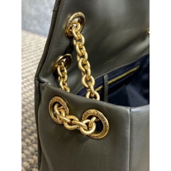 Top Replica YSL Saint Laurent Small Jamie Shoulder Bag, 4.3 Moss Green