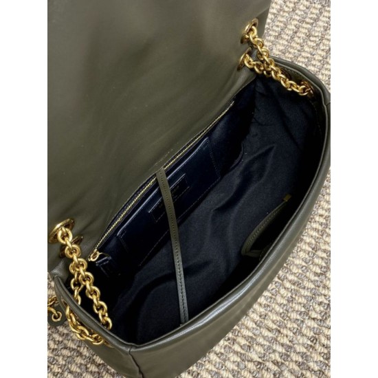 Top Replica YSL Saint Laurent Small Jamie Shoulder Bag, 4.3 Moss Green