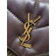 Top Replica YSL Saint Laurent Mini Loulou Puffer Shoulder Bag, Coffee