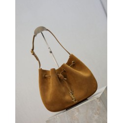 Super Clone Replica YSL Saint Laurent PARIS VII Small Hobo Bag, Yellow Suede Top Replica YSL Saint Laurent PARIS VII Small Hobo Bag, Yellow Suede