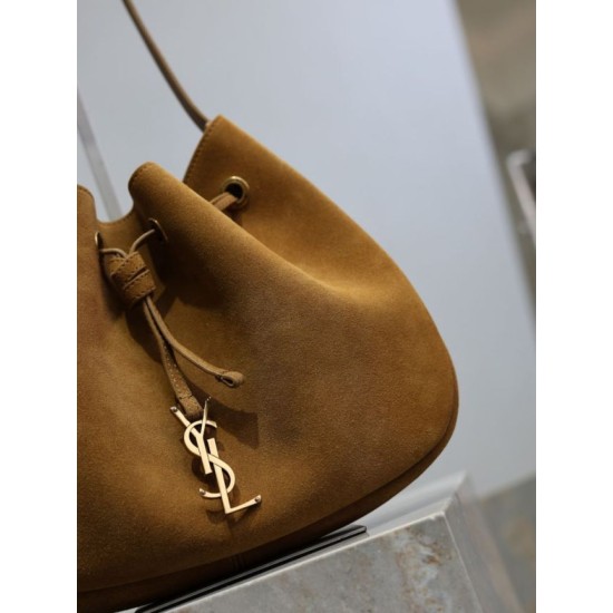 Super Clone Replica YSL Saint Laurent PARIS VII Small Hobo Bag, Yellow Suede Top Replica YSL Saint Laurent PARIS VII Small Hobo Bag, Yellow Suede
