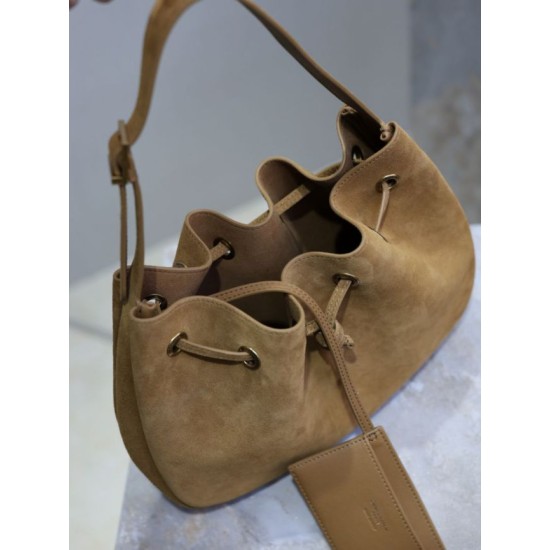 Super Clone Replica YSL Saint Laurent PARIS VII Small Hobo Bag, Yellow Suede Top Replica YSL Saint Laurent PARIS VII Small Hobo Bag, Yellow Suede