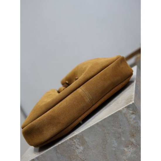 Super Clone Replica YSL Saint Laurent PARIS VII Small Hobo Bag, Yellow Suede Top Replica YSL Saint Laurent PARIS VII Small Hobo Bag, Yellow Suede
