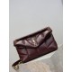Super Clone Replica YSL Saint Laurent Small Loulou Puffer Shoulder Bag, Maroon Nappa Top Replica YSL Saint Laurent Small Loulou Puffer Shoulder Bag, Maroon Nappa