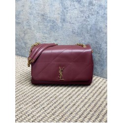 Top Replica YSL Saint Laurent Jamie Medium Shoulder Bag, Burgundy