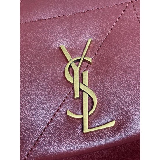 Super Clone Replica YSL Saint Laurent Jamie Medium Shoulder Bag, Burgundy Top Replica YSL Saint Laurent Jamie Medium Shoulder Bag, Burgundy