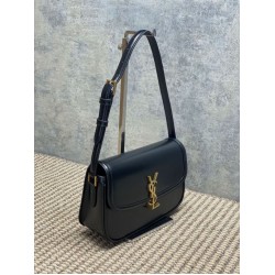 Top Replica YSL Saint Laurent Solferino Box Medium Shoulder Bag, Black