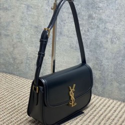 Top Replica YSL Saint Laurent Solferino Box Medium Shoulder Bag, Black