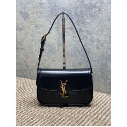 Top Replica YSL Saint Laurent Solferino Box Medium Shoulder Bag, Black