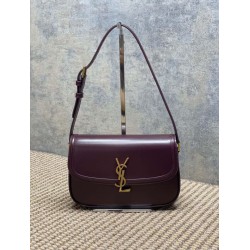 Top Replica YSL Saint Laurent Solferino Box Medium Shoulder Bag, Burgundy
