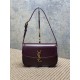 Top Replica YSL Saint Laurent Solferino Box Medium Shoulder Bag, Burgundy
