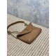 Top Replica YSL Saint Laurent Mini Calypso Classic Shoulder Bag with Chain, Brown