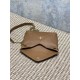 Top Replica YSL Saint Laurent Mini Calypso Classic Shoulder Bag with Chain, Brown