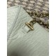 Top Replica YSL Saint Laurent Mini Calypso Classic Shoulder Bag with Chain, Beige