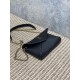 Top Replica YSL Saint Laurent Mini Calypso Classic Shoulder Bag with Chain, Black