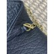 Top Replica YSL Saint Laurent Mini Calypso Classic Shoulder Bag with Chain, Black