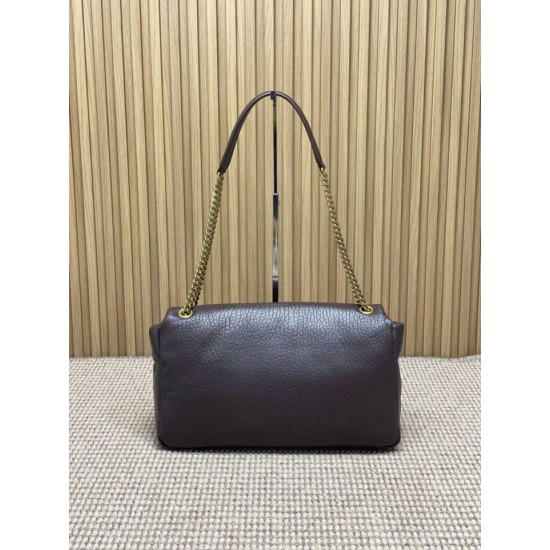 Super Clone Replica YSL Saint Laurent Calypso Large Shoulder Bag in Coffee Top Replica YSL Saint Laurent Calypso Large Shoulder Bag in Coffee