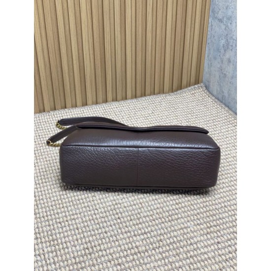 Super Clone Replica YSL Saint Laurent Calypso Large Shoulder Bag in Coffee Top Replica YSL Saint Laurent Calypso Large Shoulder Bag in Coffee