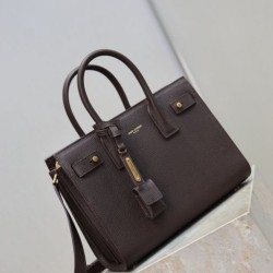 Top Replica YSL Saint Laurent Sac de Jour Small/Medium/Large Tote Bag in Coffee