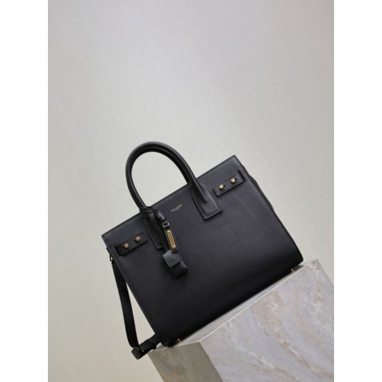 Super Clone Replica YSL Saint Laurent Sac de Jour Small/Medium/Large Tote Bag in Black with Gold Hardware Top Replica YSL Saint Laurent Sac de Jour Small/Medium/Large Tote Bag in Black with Gold Hardware