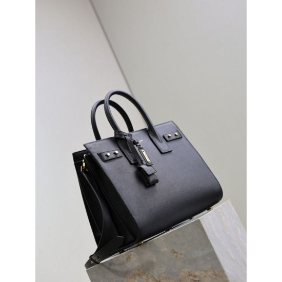 Super Clone Replica YSL Saint Laurent Sac de Jour Small/Medium/Large Tote Bag in Black with Gold Hardware Top Replica YSL Saint Laurent Sac de Jour Small/Medium/Large Tote Bag in Black with Gold Hardware