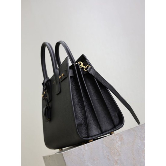 Super Clone Replica YSL Saint Laurent Sac de Jour Small/Medium/Large Tote Bag in Black with Gold Hardware Top Replica YSL Saint Laurent Sac de Jour Small/Medium/Large Tote Bag in Black with Gold Hardware